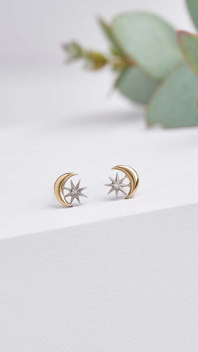 To The Moon & Back Studs