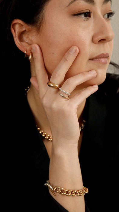 Half Eternity Diamond Ring